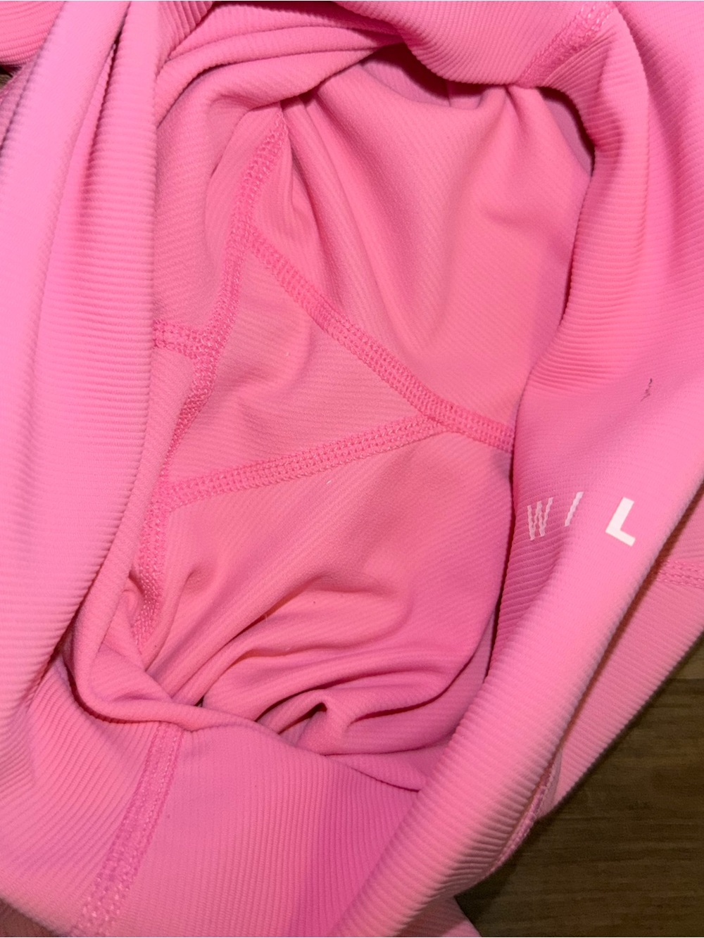WILO The Label Bubblegum Pink Ribbed Legging & Halter Set π NWT XS - Picture 8 of 9